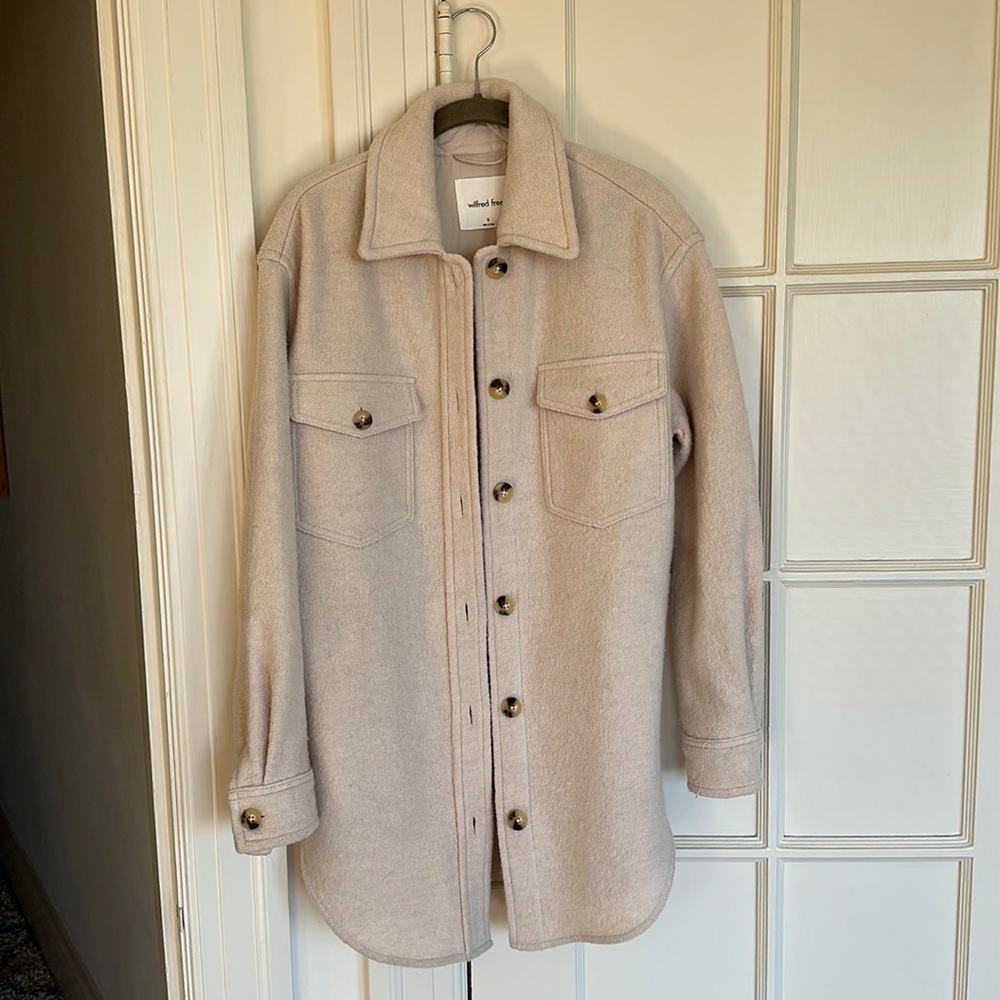 Aritiza Cream Shacket